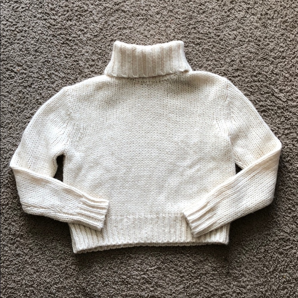J Crew Turtleneck Cropped Sweater
